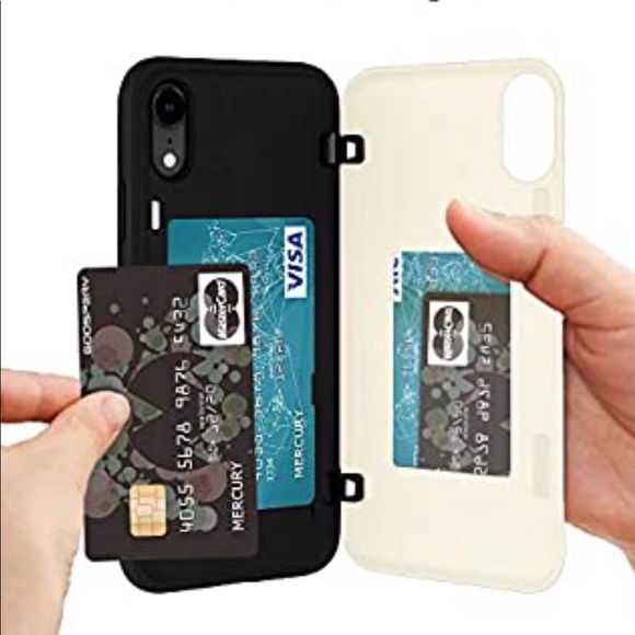🎉🎉2x Host Pick🎉🎉 I-Phone Wallet Case For XR Card Holder Dual Layer - Picture 4 of 6